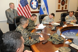 US Army concludes staff talks with Salvadoran army at Army South headquarters [Image 2 of 3]