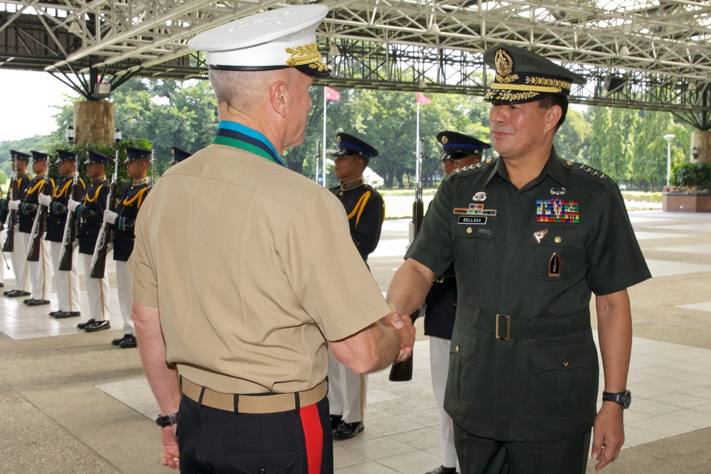 Commandant of the US Marine Corps Gen. James F. Amos visits Manila, Philippines