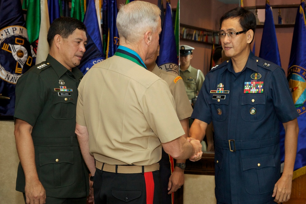 Commandant of the US Marine Corps Gen. James F. Amos visits Manila, Philippines