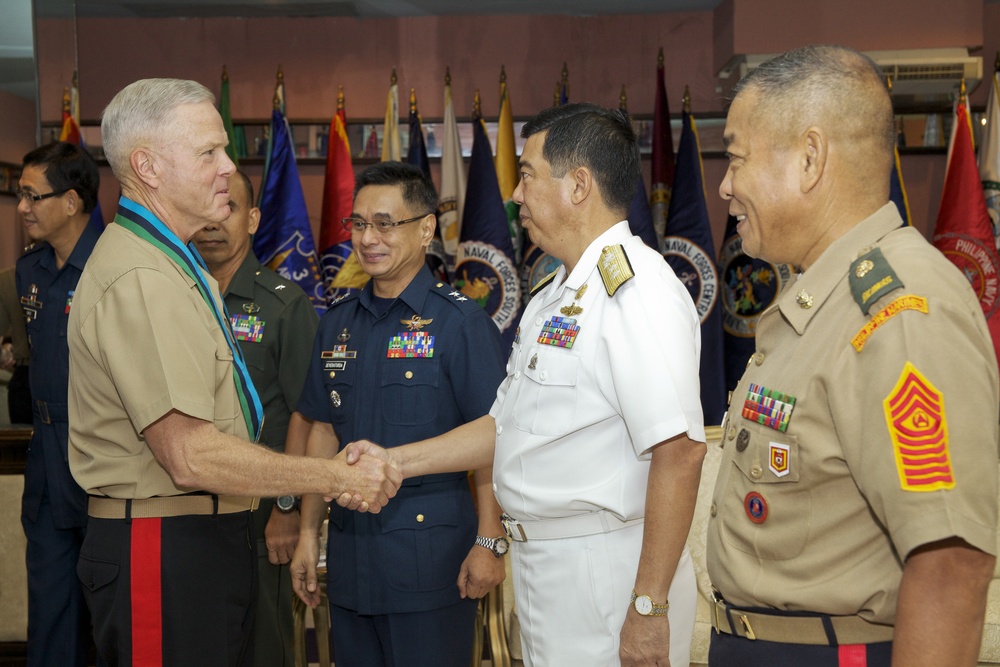 Commandant of the US Marine Corps Gen. James F. Amos visits Manila, Philippines