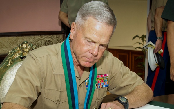 Commandant of the US Marine Corps Gen. James F. Amos visits Manila, Philippines
