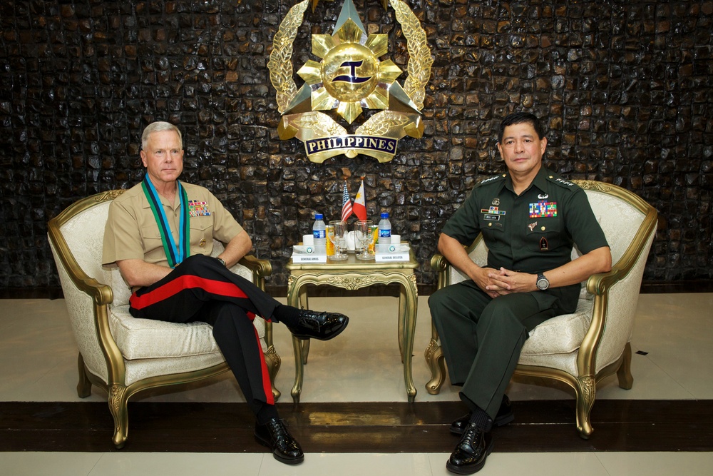 Commandant of the US Marine Corps Gen. James F. Amos visits Manila, Philippines
