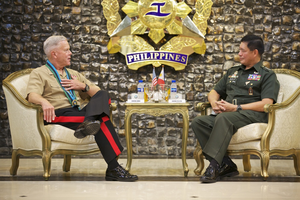 Commandant of the US Marine Corps Gen. James F. Amos visits Manila, Philippines