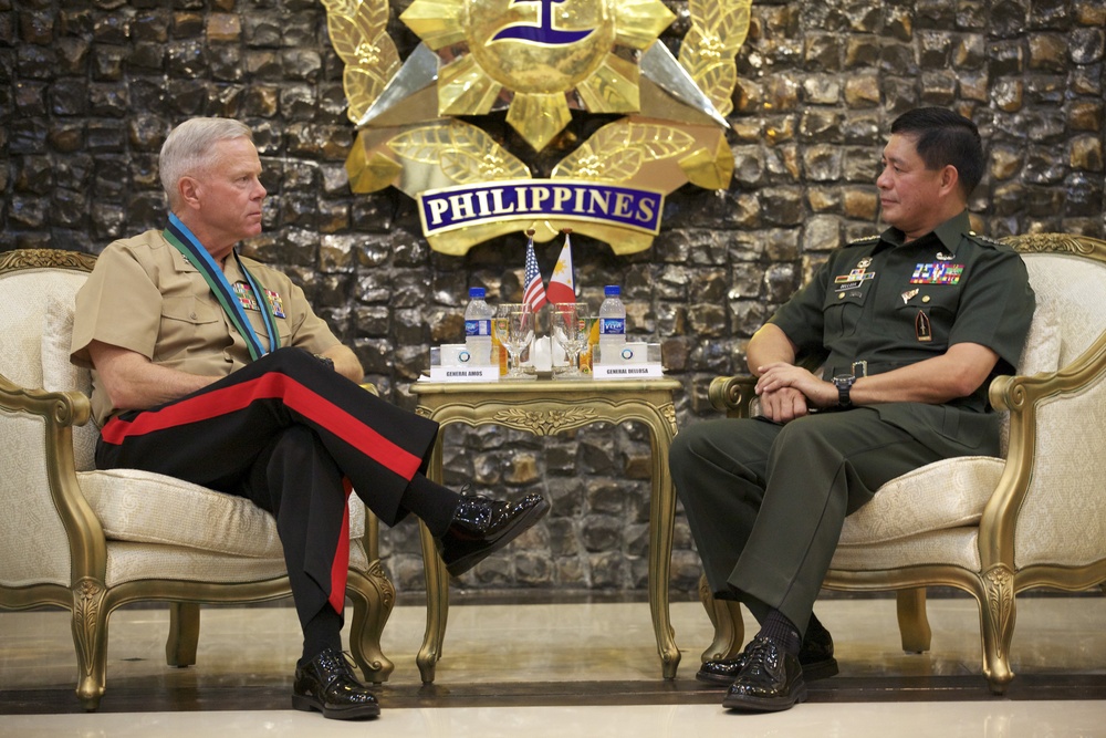 Commandant of the US Marine Corps Gen. James F. Amos visits Manila, Philippines