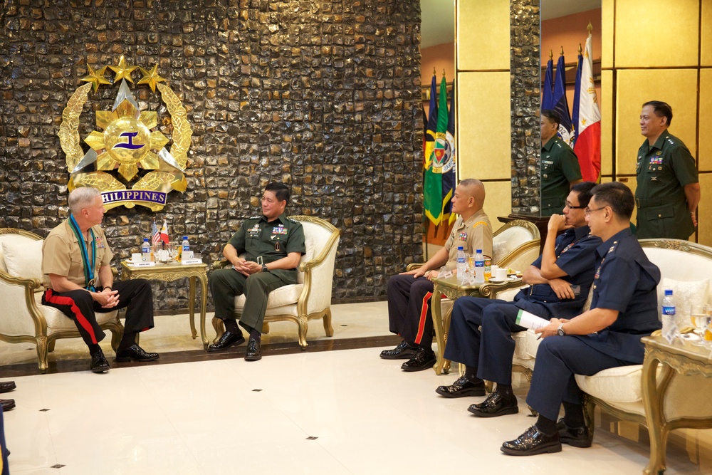 Commandant of the US Marine Corps Gen. James F. Amos visits Manila, Philippines