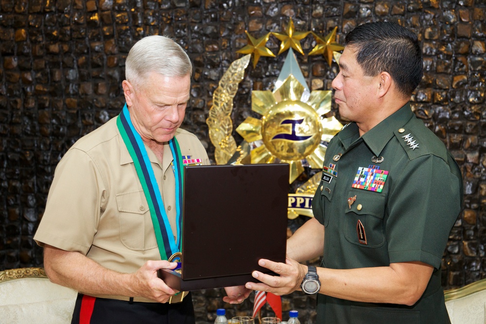 Commandant of the US Marine Corps Gen. James F. Amos visits Manila, Philippines