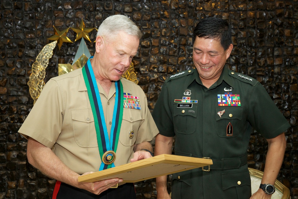 Commandant of the US Marine Corps Gen. James F. Amos visits Manila, Philippines