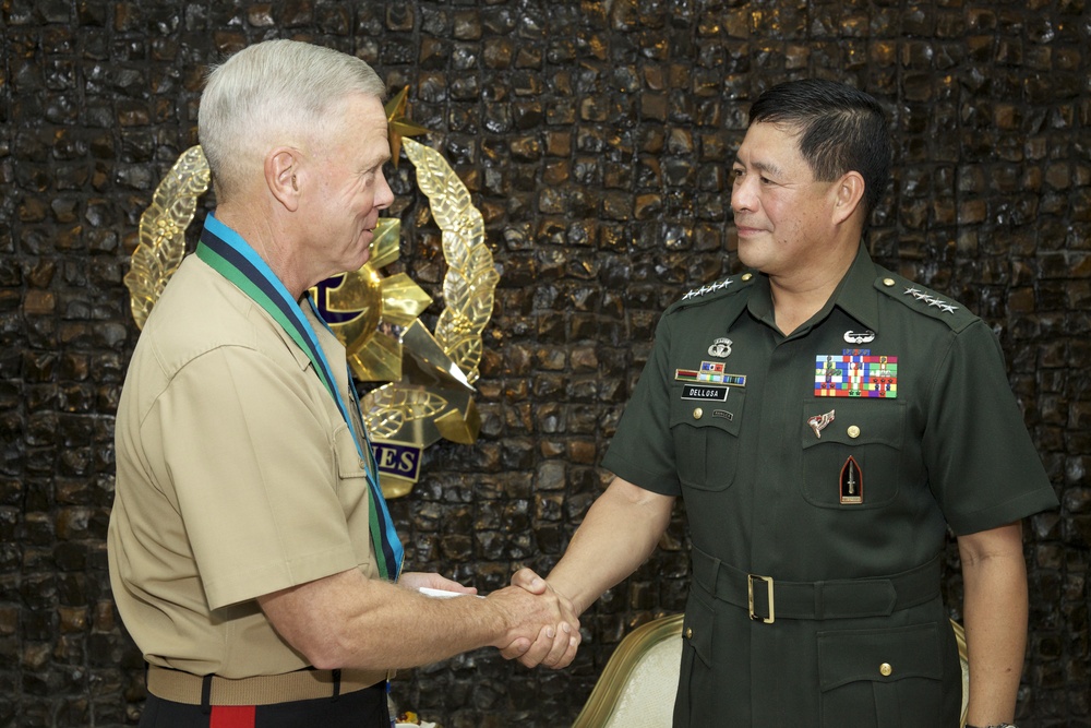 Commandant of the US Marine Corps Gen. James F. Amos visits Manila, Philippines