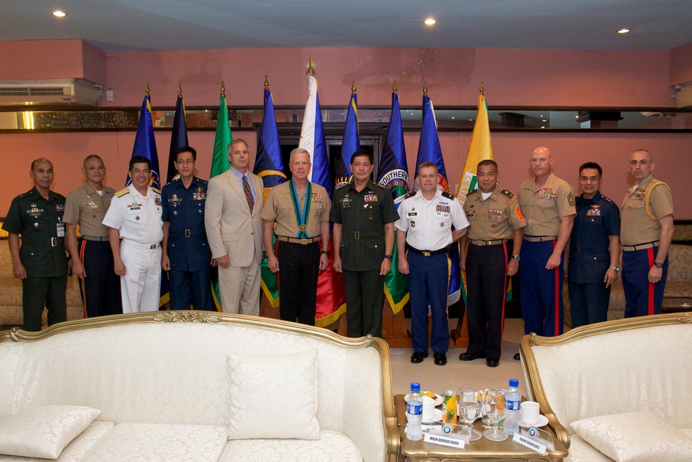 Commandant of the US Marine Corps Gen. James F. Amos visits Manila, Philippines