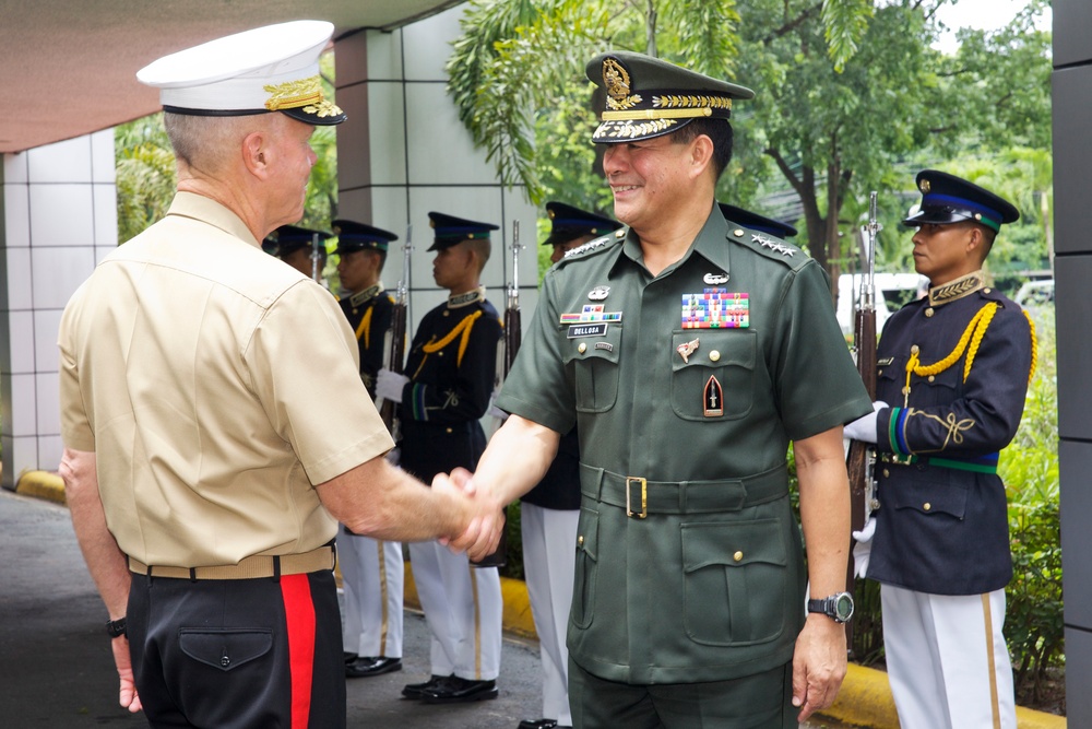 Commandant of the US Marine Corps Gen. James F. Amos visits Manila, Philippines