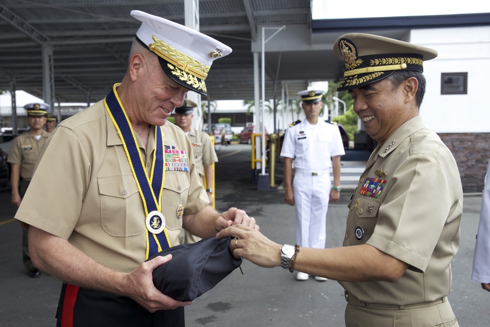 Commandant of the US Marine Corps Gen. James F. Amos visits Manila, Philippines