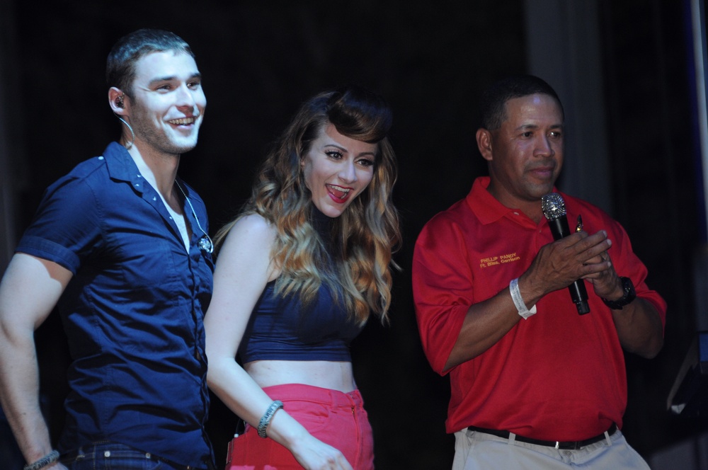 Karmin performs at Freedom Crossing on Fort Bliss, Texas
