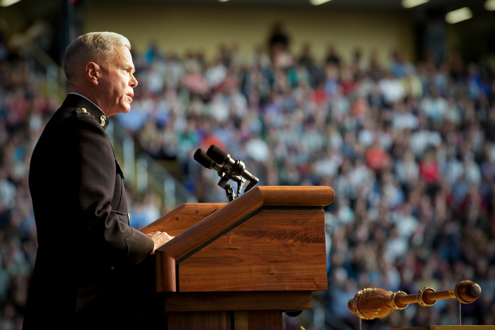 Amos honored at commencement