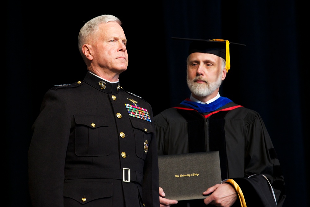 Amos honored at commencement