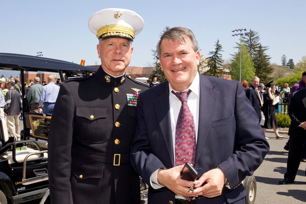 Amos honored at commencement
