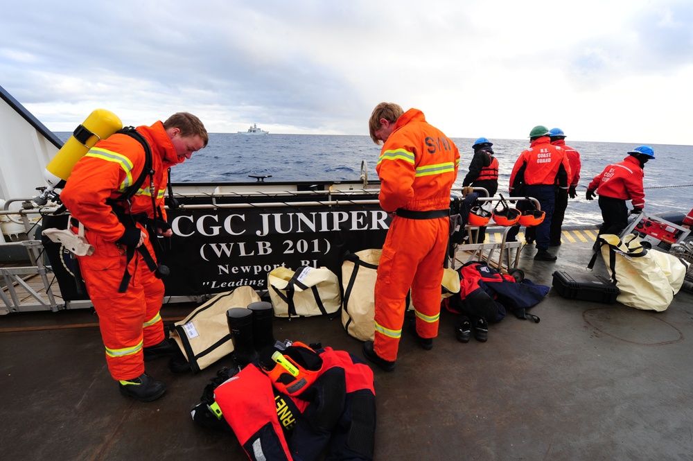 Coast Guard Cutter Juniper participates in Operation Nanook 2012