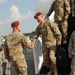 Commanders greet after return home