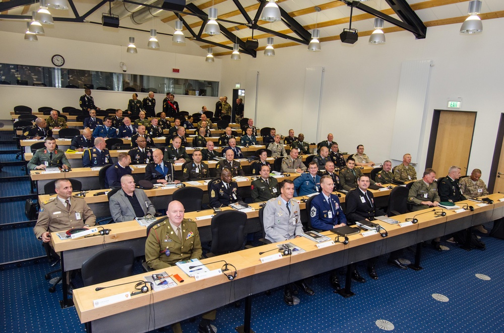 Senior enlisted attendees at the ISES convention