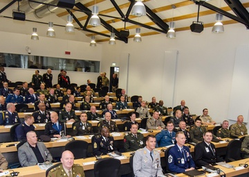 Senior enlisted attendees at the ISES convention