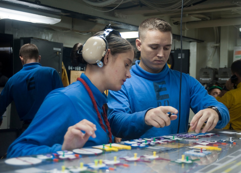 USS George Washington drill