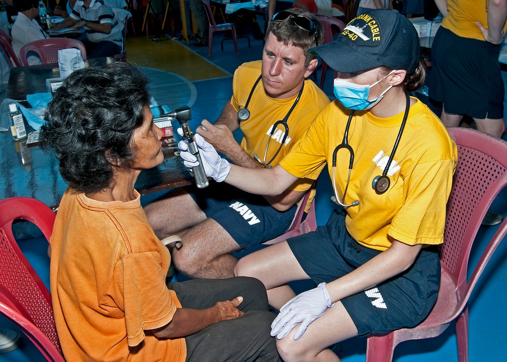 Performing an eye exam