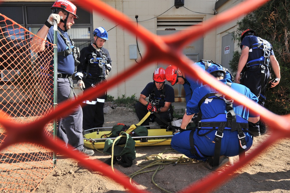 Airmen firefighters ascend to new heights in annual training