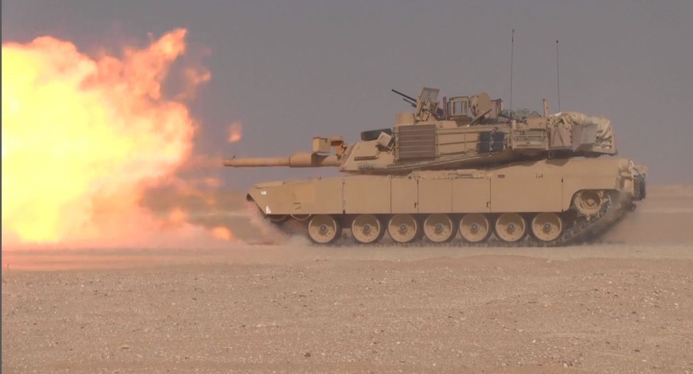 M1A2 Abrams crews train on the move in Kuwait
