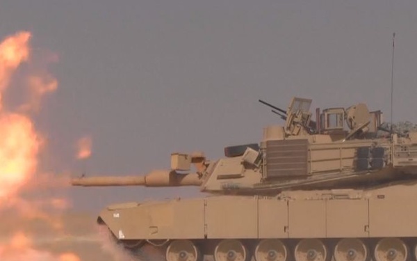 M1A2 Abrams crews train on the move in Kuwait