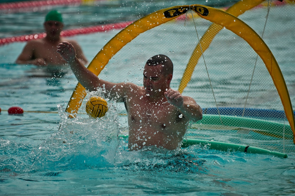 Wounded Warrior's compete in water polo