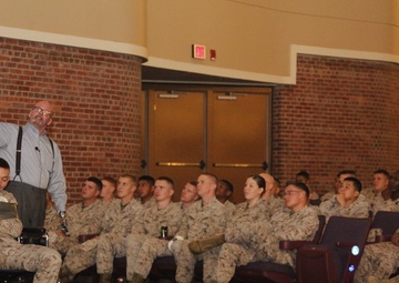 World-renowned motivational speaker, double amputee drives home safety aboard Cherry Point