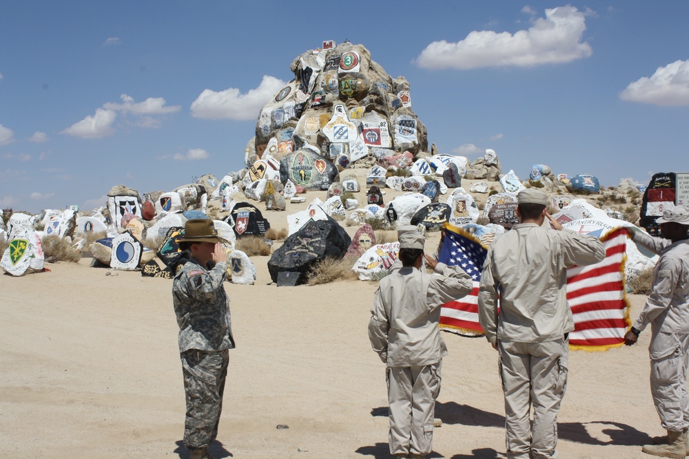 Re-enlistment at the painted rocks