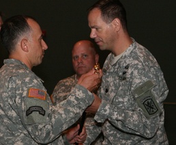 Command Sgt. Maj. Cassel turns over responsibility of 92nd CA Battalion soldiers to Command Sgt. Maj. Palacios