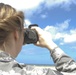 Airman uses laser range finder