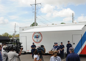Coast Guard news briefing in New Orelans