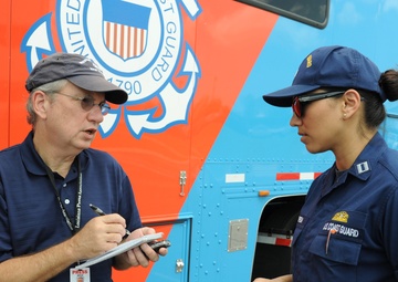 Coast Guard news briefing in New Orelans