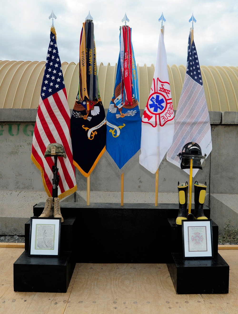 9/11 memorial service at FOB Spin Boldak