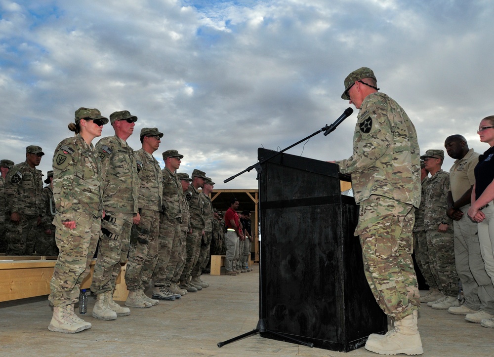 9/11 memorial service at FOB Spin Boldak