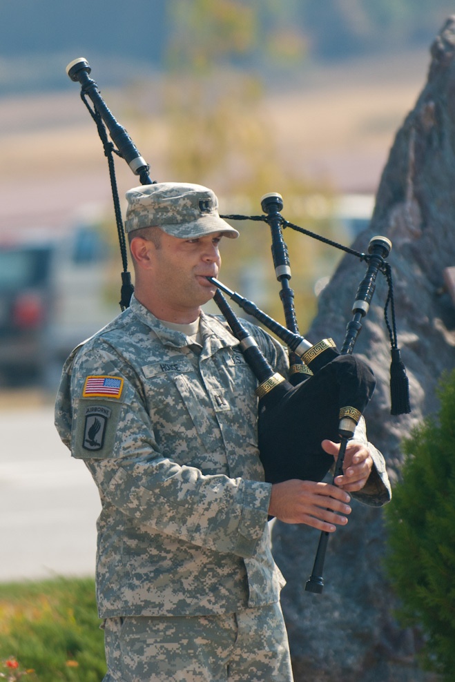 Soldier honors 9/11 during ceremony