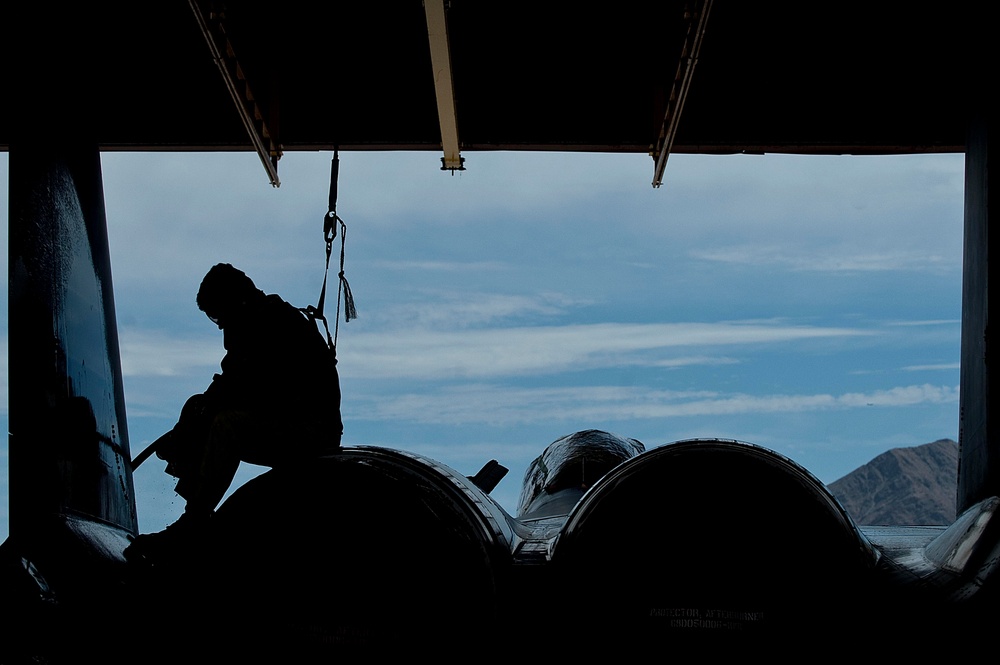 757th AMXS cleans aircraft