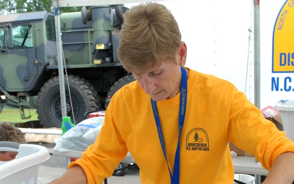 NC Baptist men cleans the Guard
