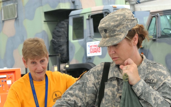 NC Baptist men cleans the Guard