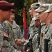 Squadron commander congratulates winner