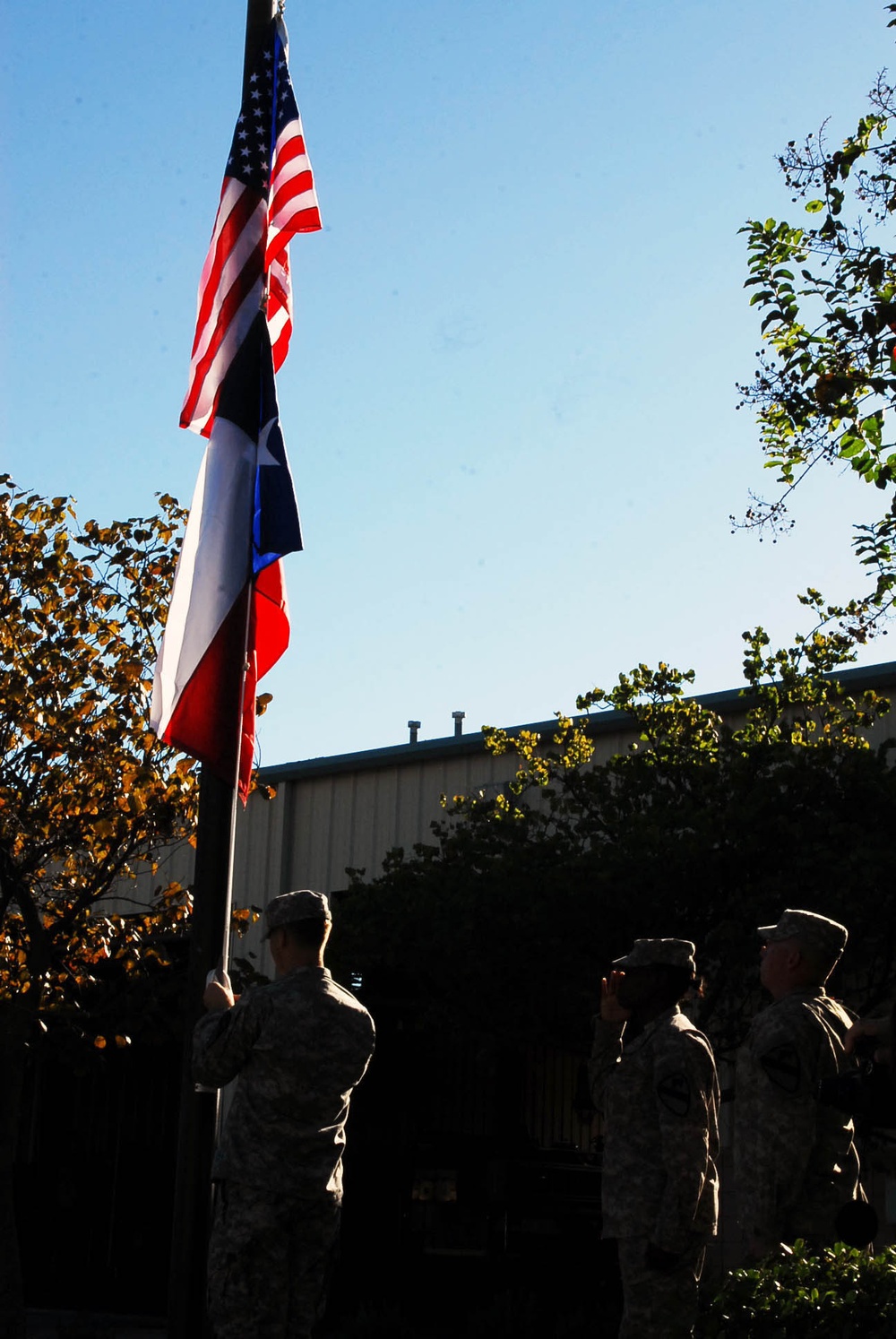 Ironhorse soldiers, fire fighters dedicate flagpole on 9/11