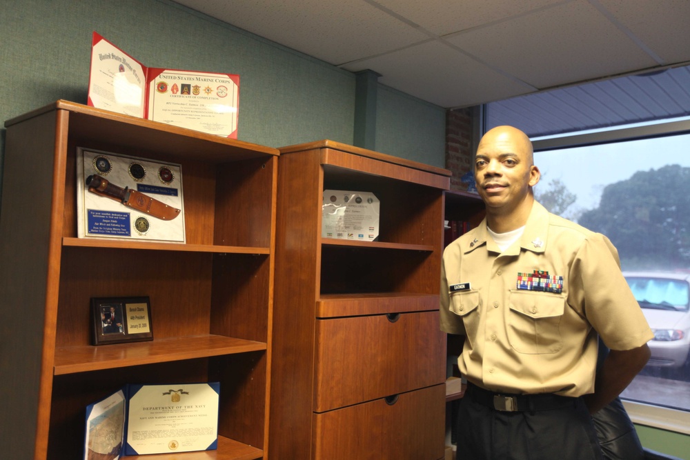 Leading petty officer with the Chaplains Religious Enrichment Development Operation