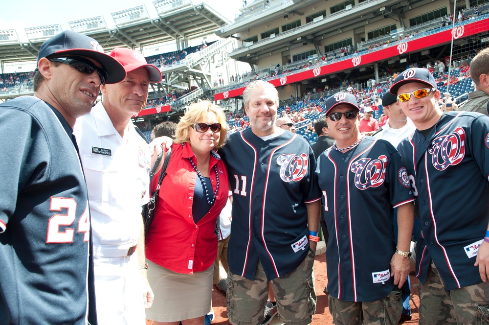 Adm. Winnefeld Jr. at Nationals game