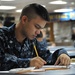 USS Blue Ridge sailors take the E-5 exam