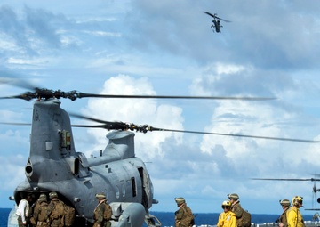 Flight operations aboard USS Bonhomme Richard