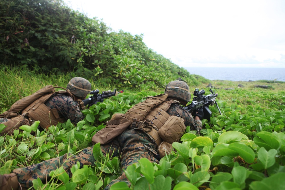 Marines land on Tinian 68 years following WWII occupation