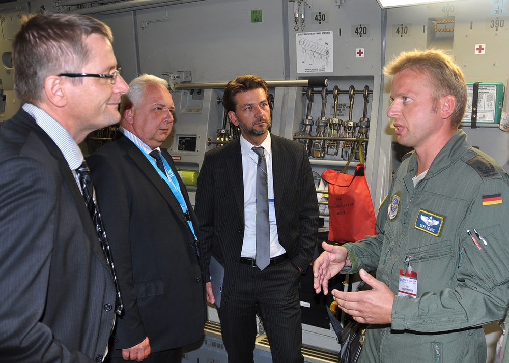 German exchange pilot brings C-17 for the Berlin 2012 Air Show