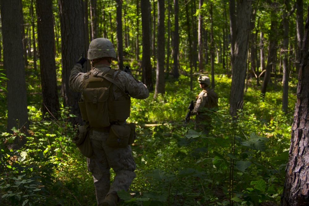 Battalion Landing Team 3/2 conducts squad leader training at Fort Pickett